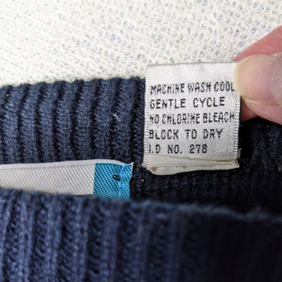 Vintage GItano Sweater Size M Geometric Knit 80s 90s Grandpa Retro Sweatshirt - Picture 6 of 6